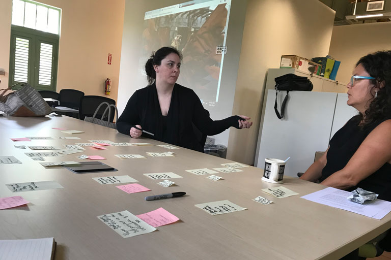 Jennifer Guiliano at work in Puerto Rico