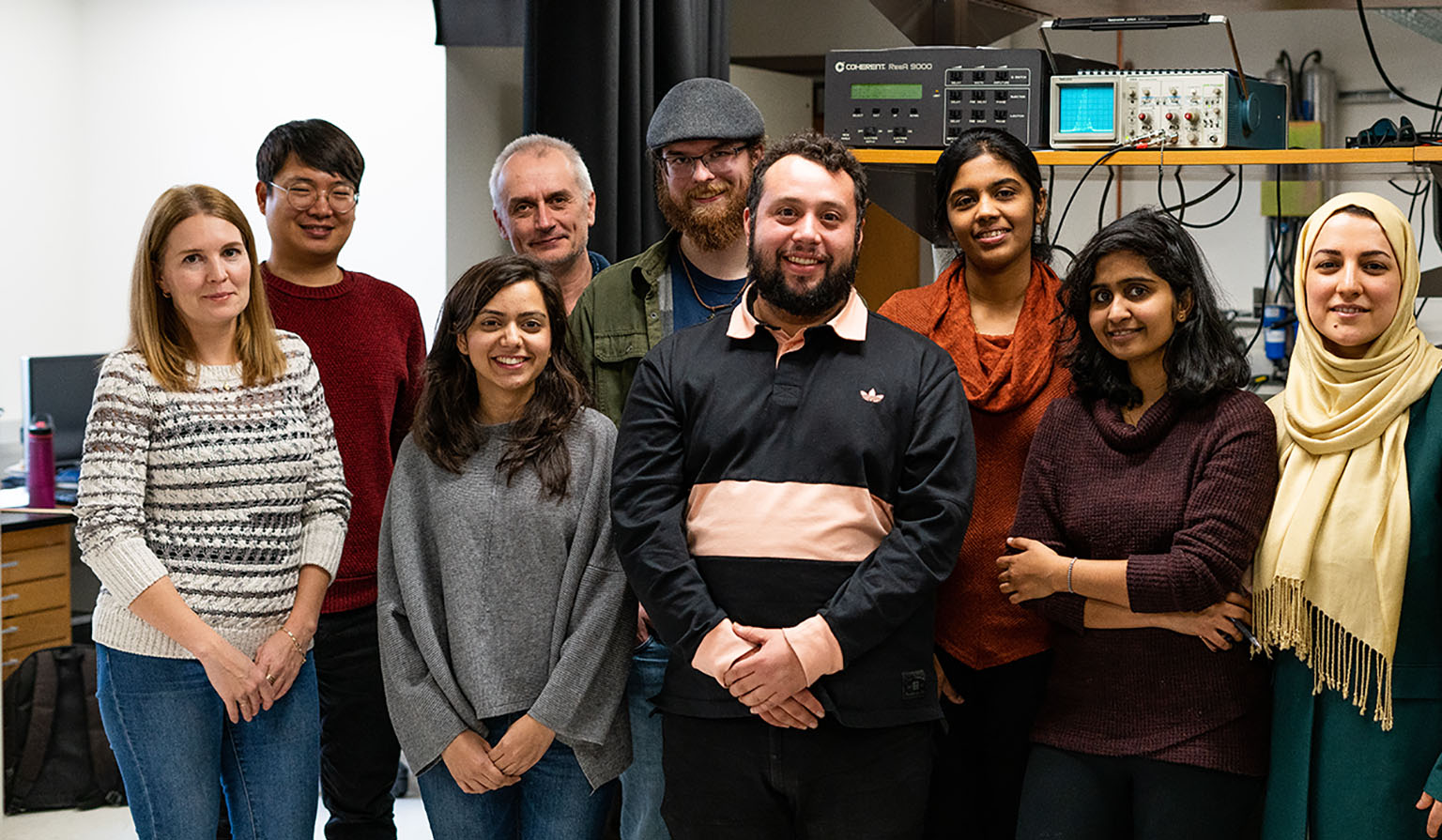 staff in laboratory of Bogdan Dragnea, Fall 2019