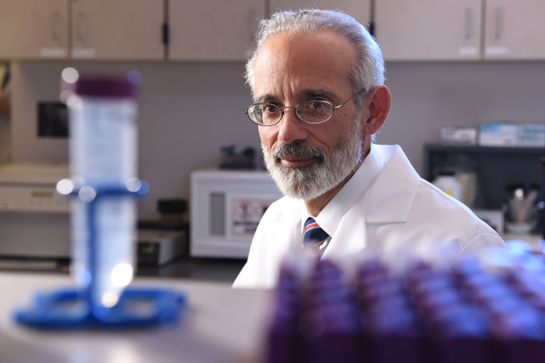 Michael Econs in his lab