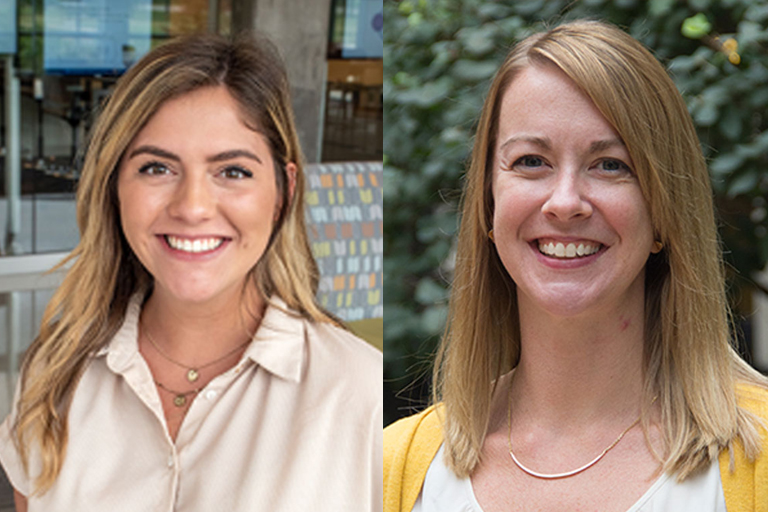 Headshots of Katherine Shircliff and Melissa Cyders