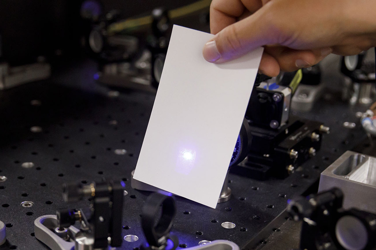 Phil Richerme in his lab