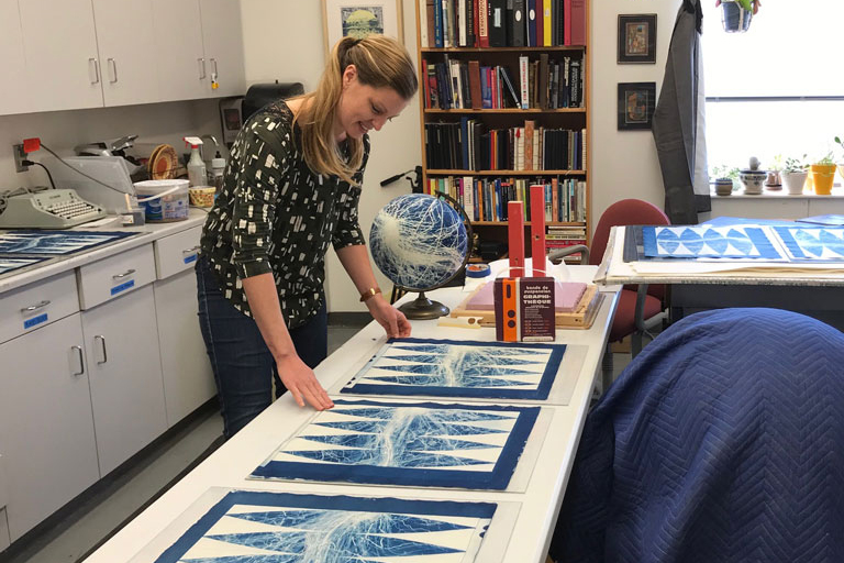 The Watershed Globe from artist Suzanne Crum